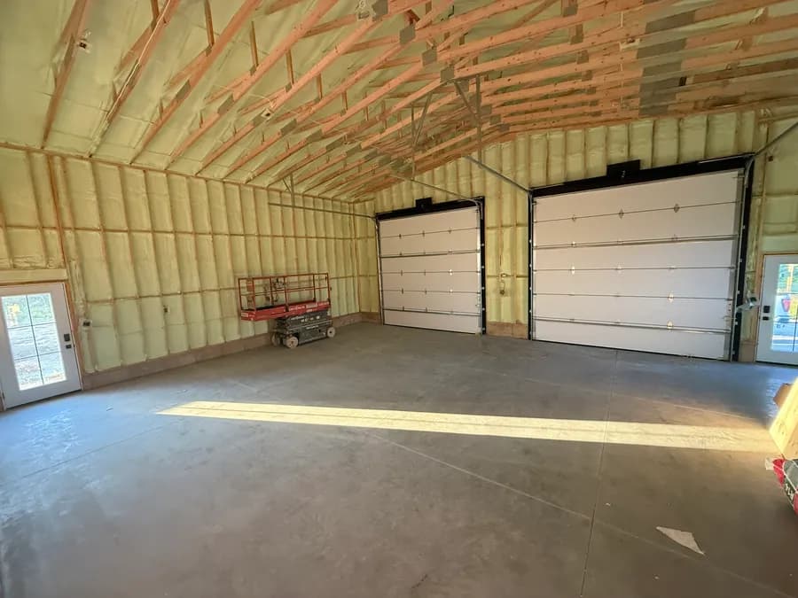 Hog Barn Retrofit — closed-cell spray foam project in Kingsville, ON