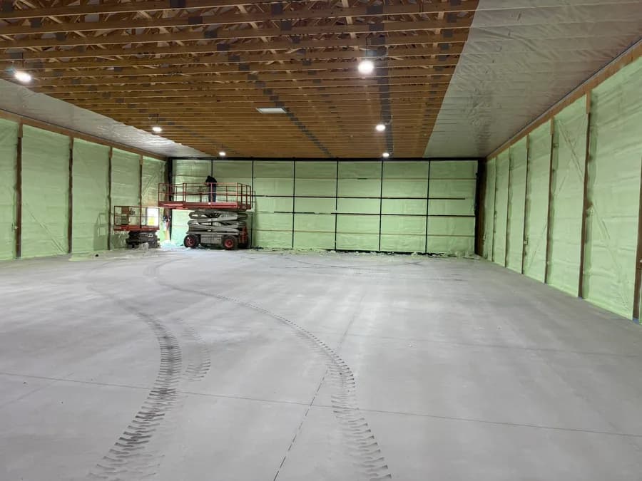 Warehouse Shell — 40,000 sq ft — closed-cell spray foam project in Windsor, ON